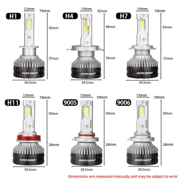 38aac0795a9d98a4 DAWNKNIGHT K9C Pro H7 H4 H11 Led Lamp Bigger Copper Tube Led Lights H1 HB3 9005 HB4 9006 12V For Car Led Headlight Bulb