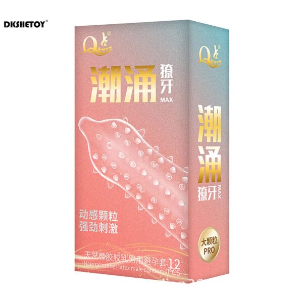 38af55e4c7071e73 Dots Condoms for men delay ejaculation G spot dotted ribbed penis sleeve cock Natural latex Pleasure Condom sex toys adults 18+