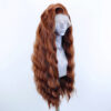 38b470791013c221 Front Wigs for Black Women Natural Hairline Synthetic Lace Long Brown Wig Pre Plucked Baby Hair Cosplay