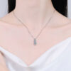 38d74874b52cf5ac KNOBSPIN D VVS1 Moissanite Diamond for Woman Wedding Jewely with GRA Sterling Sliver Plated White Gold Necklace