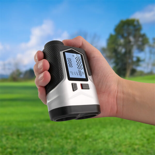 Rechargeable Golf Laser Rangefinder 1200m with Slope Adjusted Flag-Lock Vibration Distance Meter Telescope Hunting