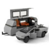 38ddd019607a0b08 1:32 Tesla Cybertruck Pickup Trailer Alloy Car Model Diecast Metal Toy Off-road Vehicle Truck Model Sound & Light Kids Gifts