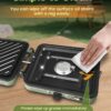 Saker 2 Burner Propane Camping Stove with Grill: Foldable Portable Camp Stove with Carry Bag - Adjustable Burners Camping Grill for BBQ Tailgating Gear - Backpacking Outdoor Cooking
