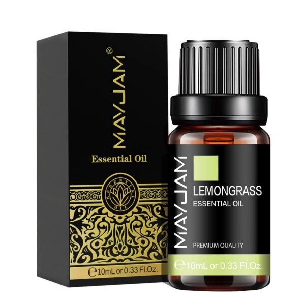 38f595b896c064c2 MAYJAM 10ML Lavender Lemongrass Jasmine Vanilla Eucalyptus Rose Lemon Essential Oil For Humidifier Diffuser Candle Making