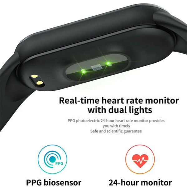 391502f3e6b5819d M5 Watch Color Screen Step Counting Multi Sport Mode Message Reminder Photography Music Remote Control Smart Band