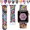 Laffav Compatible with Apple Watch Band 41mm 40mm 38mm iWatch Series 9 & Ultra 2 & SE & Ultra & Series 8/7/6/5/4/3/2/1 for Women Men, Colorful Jellyfish, M/L