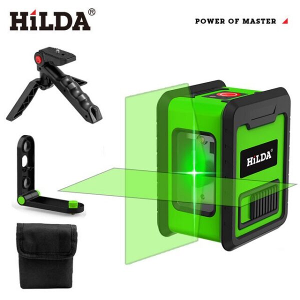 391b8dd0a8eb6e56 Hilda 2 Mini Lines Level Self Levelling Green Beams Laser Horizontal & Vertical Cross-Line