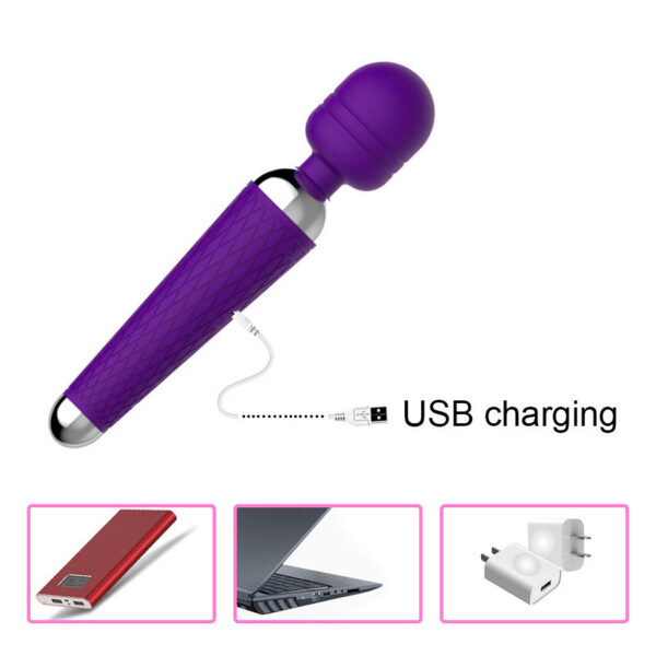 39230baef09f1aba 20 Speeds Powerful AV Magic Wand Vibrator Clitoris G Spot Stimulator Toys for Women Personal Body Massager Adult Sex Product