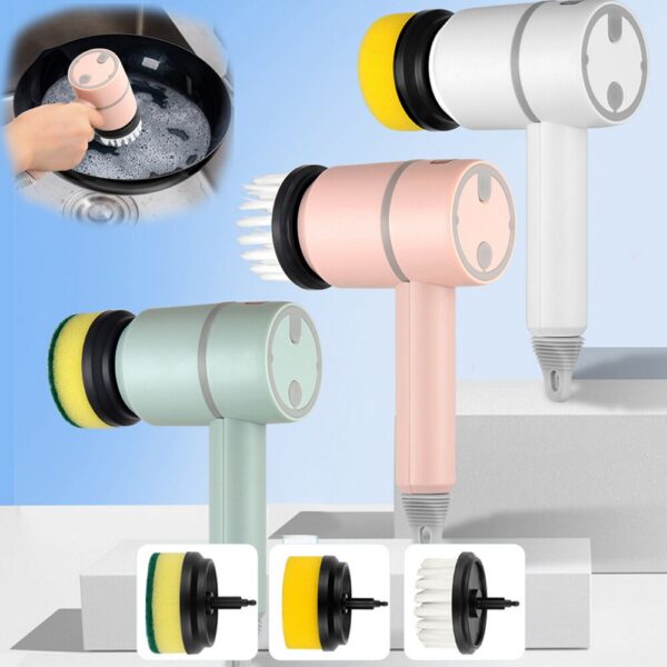 39467476d41fc15a Brush Multi-functional Home USB Rechargeable Electric Rotary Scrubber Household Appliances Cleaning Gadget