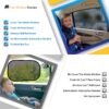 2 Pack Breathable Mesh Side Sun Shades, Stretch Car Screens Baby/Camping Heat B