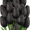 398382a4e94d6d56 24 Pcs White Tulips Artificial Flowers Real Touch Fake Tulips Fake Flowers for Decoration 13.5" Faux Tulips Faux Flowers Bulk Artificial Tulips Flowers for Vase Centerpieces Home Wedding Bouquet