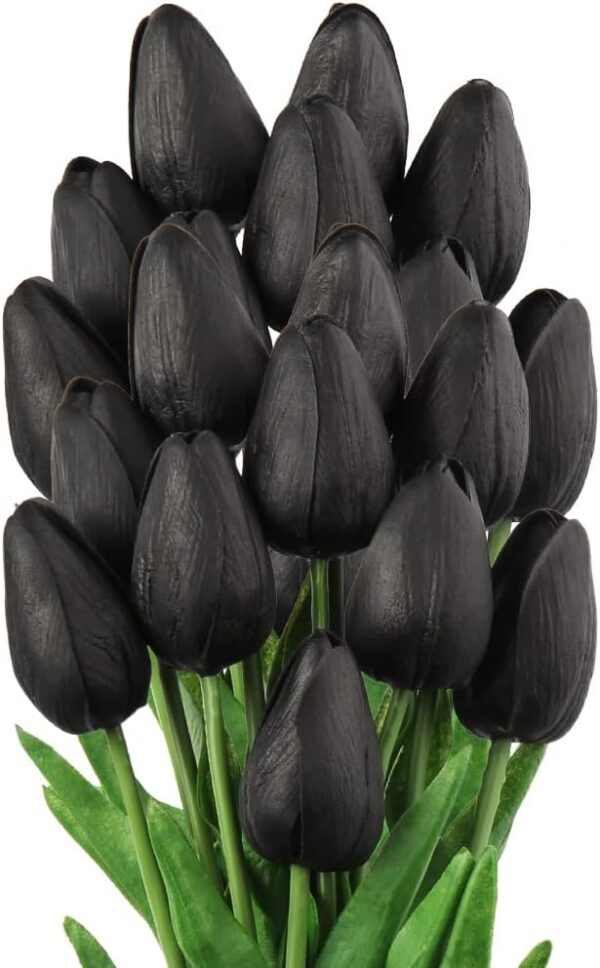 398382a4e94d6d56 24 Pcs White Tulips Artificial Flowers Real Touch Fake Tulips Fake Flowers for Decoration 13.5" Faux Tulips Faux Flowers Bulk Artificial Tulips Flowers for Vase Centerpieces Home Wedding Bouquet