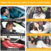Luxury Air Mattress Car Sleeping for Jeep Wrangler JL Unlimited/Wrangler 4XE/MK4, 3 Min Fast Blow up, Inflatable Car Air Mattress Back Seat Bed for Home Car Travel Camping,D Grey