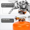399aa7ed422929c3 Camping Gas Stove 6600W, Portable Outdoor Camping Furnace, Folding Wild Camp Gas Burner, Backpacking Stove Suitable for Hiking, Camping, Trekking and Picnic