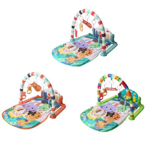 39aa6b99111a91c6 77HD Musical Activity Center Kick & Piano Gym Play Boys Girls Tummy for Time Educational Folding Mat