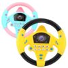 39af5e5fccf8200a Simulate Car Copilot Steering Wheel Eletric Baby with Sound Kids Musical Educational Stroller Driving Vocal Toys