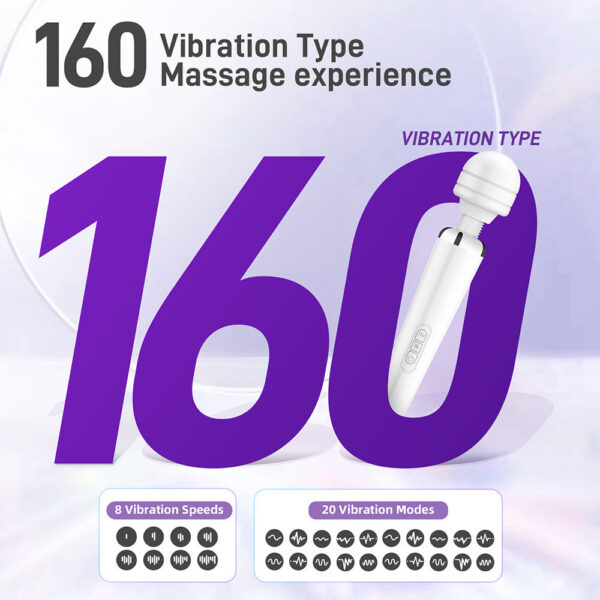 39b63b4f5bae51eb Powerful Magic Wand Vibrator Women Big AV Body Massager G Spot Clitoris Stimulator USB Charging Adult Sex Toys for Woman