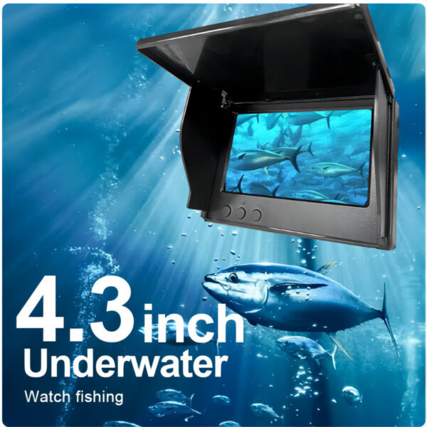 39c09441f273e9a8 HEERAK Portable Depth Water Handheld 1080P 4.3 Inch LCD Fish Finder Underwater 220° Fishing Camera With Night Vision