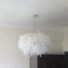 Mordern Pendant E27 Holder Fairy Hanging Lamp Goose Feather Bedroom Dining Room Loft Chandelier Ceig Light