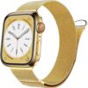 Marge Plus for Apple Watch Band Series Ultra 8 7 6 5 4 3 2 1 SE 38mm 40mm 41mm 42mm 44mm 45mm 49mm Women and Men, Stainless Steel Mesh Loop Magnetic Clasp Replacement for iWatch Bands