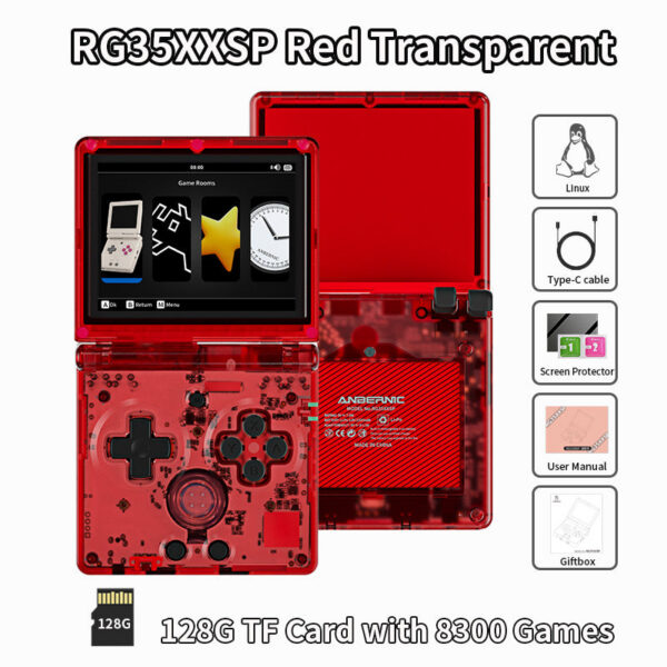 39d5045ed63b5181 ANBERNIC RG35XXSP Retro Flip Handheld Console 3.5" IPS Screen ux H700 Video Game Player Support Streaming WIFI Bluetooth