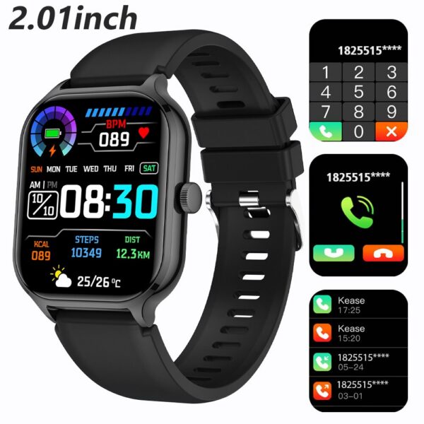 39dc26e18f7b11ea SENBONO New 1.91" Smartwatch Bluetooth Call Heart Rate Blood Oxygen Tracker Sport Smart Watch Women Men for IOS Androird