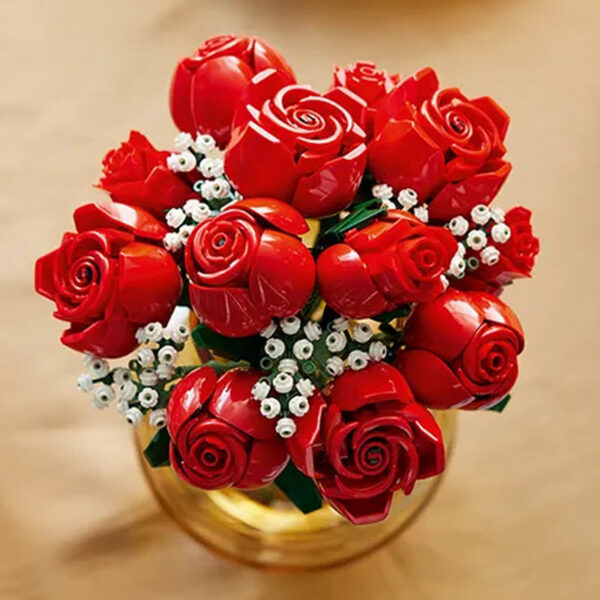 3a1aac1180700cf3 Bouquet of Roses Compatible Construction Artificial wers Building Blocks Toys Bricks Birthday Gift Home Decor