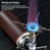 Campingmoon Portable Campingkocher with 4-Flex klein GasKocher Outdoor Camping Kocher Backpacking Gas Stove mit Zündgerät