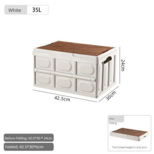 3a438d28e542ee46 Outdoor Camping 35L Folding Household Car Trunk Storage Convenient Organizing Box