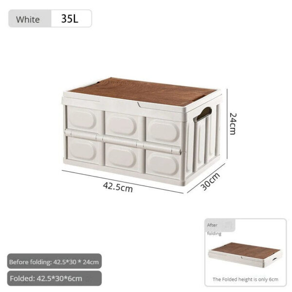3a438d28e542ee46 Outdoor Camping 35L Folding Household Car Trunk Storage Convenient Organizing Box