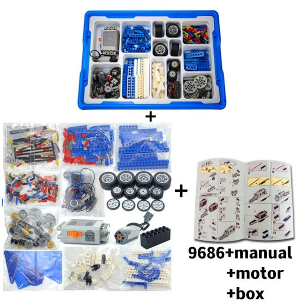 9686 Technical Parts Multi Technology Programming Educational School Students Learn Building Blocks Power Function Set For Kids