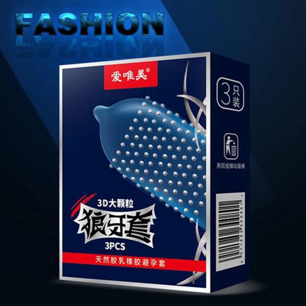 3a7be4a9c800ef3b 3D Large Particles Condoms Dotted Sex Toys Granular Stimulation Women G Spot Contracepation Sex Products for Men Penis Sleeve 18