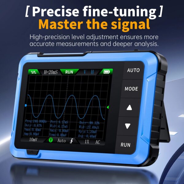 3a9193a7b3d4f41c FNIRSI New DSO510 DSO152 DSO153 Mini Handheld Digital 2 IN 1 Oscilloscope Portable 48MS/s 10MHz Bandwidth Electronic Repair Tool