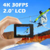 SJCAM SJ4000 Air Action Camera with 4K Video 30M Waterproof 2.4G WiFi Sports Camera Action Cam Sports Camera bicycle motorcycles