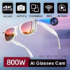 3a9a5ff3e24c1420 New 800W Camera AI Glasses Men Color-Changing Smart Translation Glasses Photo Video Recording Waterproof Call Smart Sunglasses