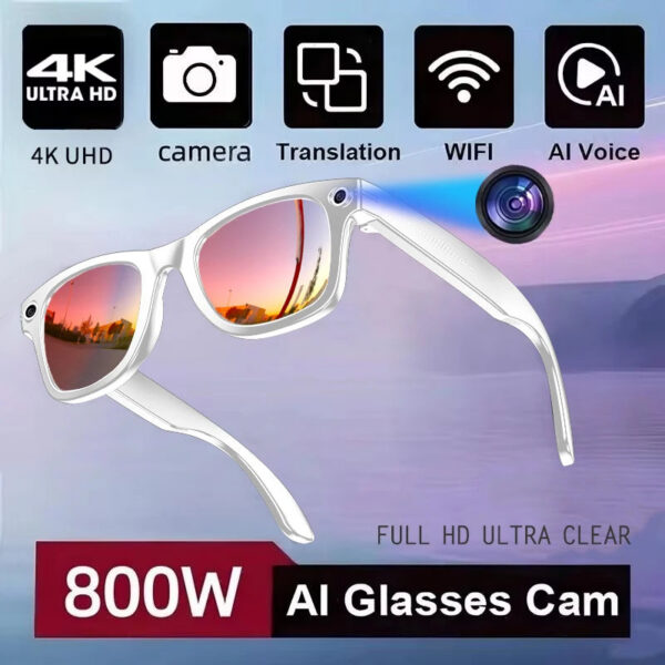 3a9a5ff3e24c1420 New 800W Camera AI Glasses Men Color-Changing Smart Translation Glasses Photo Video Recording Waterproof Call Smart Sunglasses