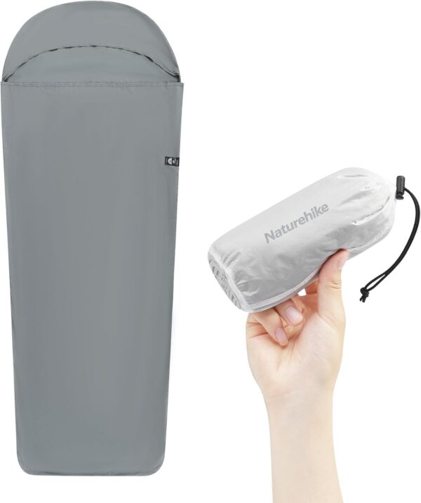 3a9d476cab26cebe Naturehike Leichter Schlafsack Liner, Hautfreundlicher, Tragbarer Schlafsack, Waschbar in der Maschine, Reiselaken für Camping, Herbergen, Picknick, Wandern