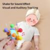 Manhattan Round Soft Silicone Hand Grab Ball Rattle Infantil Chewable Toddler Teeth Soothing Baby Sensory Toy Newborn Gift