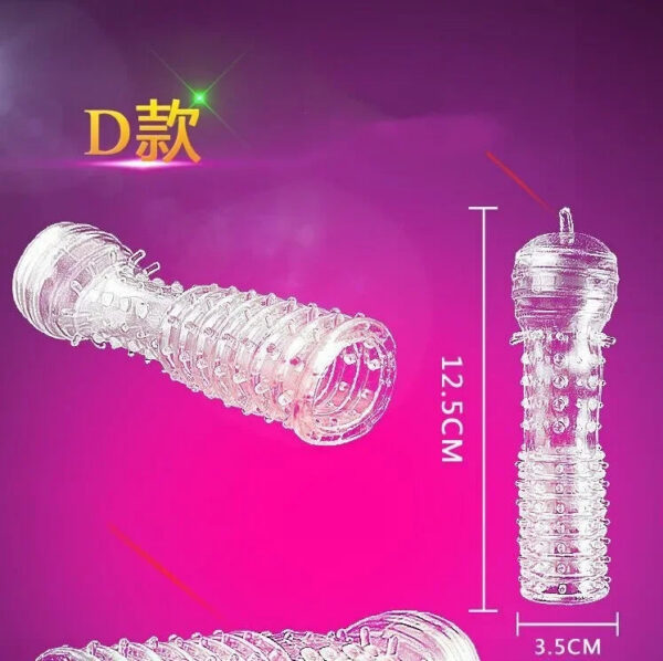 3ab87a99d5fb1444 Spike Condoms Penis Extension Sleeves Sex Toys for Men Delay Ejaculation Reusable Condoms Enlargement Sperm Lock Cock Ring