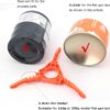 Fuel Can Stabilizer Canister Stand Gas Tank Bracket Stove Standard Bottle Shelf Tripod Folding Canister Stand (Orange)