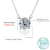 3ac5e84a8e3ebcdd ALIZERO 3.0ct VVS1 D Color Moissanite Necklace For Women Fine Jewelry with GRA 925 Sterling Sliver Chain Plated 18k White Gold