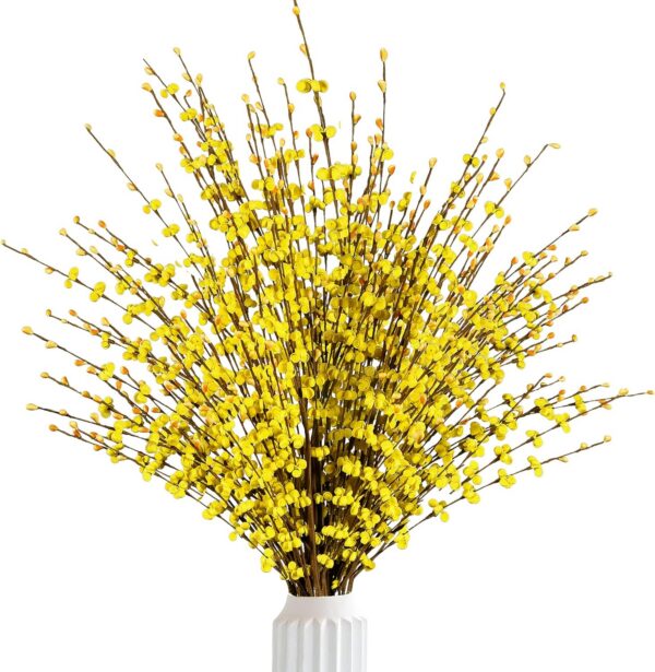 3ad6393ae863dd47 Sggvecsy 10 Pcs 29.5’’ Long Artificial Jasmine Flowers Tall Fake Flower Bouquet Faux Jasmine Plants Dry Branches for Wedding Home Party Office Hotel Restaurant Kitchen Decoration(Blue)