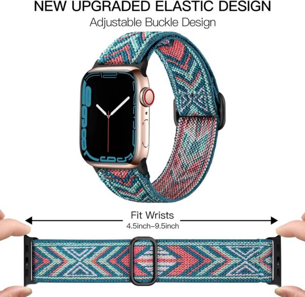 3ad9090f1527a591 DaQin 3 Pack Elastic Bands Compatible with Apple Watch Band 45mm 44mm 49mm 42mm 41mm 40mm 38mm Women Men, Soft Nylon Solo Loop Straps for Apple Watch SE iWatch Series 9/8/7/6/5/4/3/2/1/Ultra/Ultra 2
