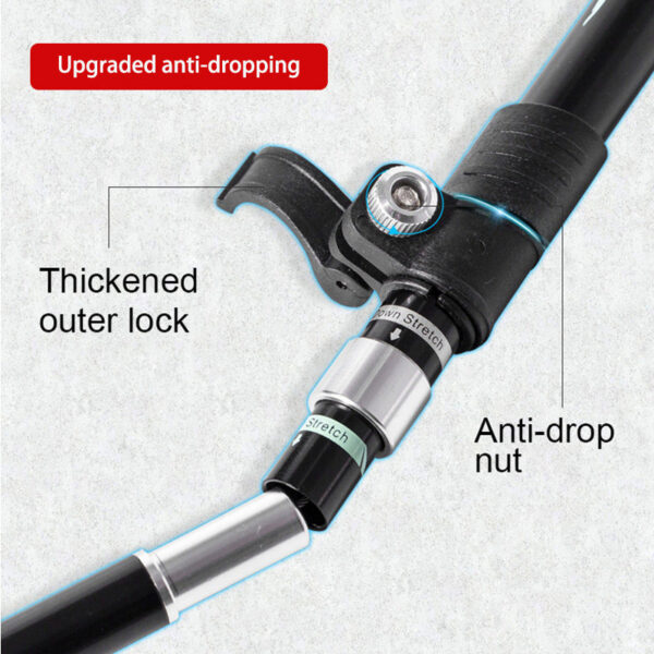 3adf1aafa0f9a306 5-Section Telescopic Folding Trekking Poles Outdoor Camping Ultralight Portable Foldable Walking Hiking Stick