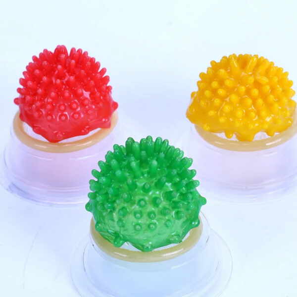 3aea1735307b25bf 1PC Dotted Condoms Sex Toys Passionate Women Vaginal G-Spot Stimulation Sex Accessories Large Lubricated Orgasm Penis Sleeve 18+