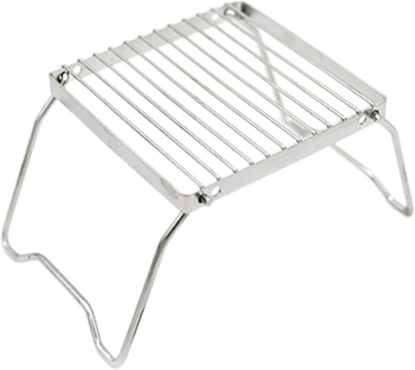 3af2e800622880f4 OAJABBGE Klappbarer Lagerfeuer Grill Herd Ständer Edelstahl Camping Feuer Kochgestelle Grill Herd Ständer Für Outdoor Camping Wandern