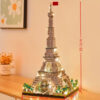 3b157bc4d8c4d595 Knew Built Exquisite Paris Eiffel Tower Micro Mini Building Blocks Toys Set: LED Illuminated, Perfect Gift Illuminate Your World