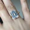 3b18523935dd8440 SpringLady Sterling Sier 8*10mm Emerald Cut Four-claw White High Carbon Diamond Ring Women's Fine Jewelry Accessories