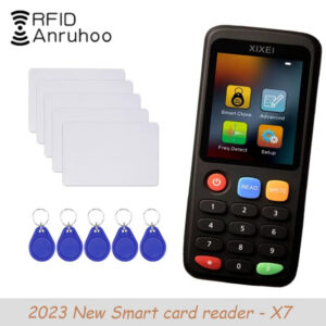 3b1a136c02d17f62 New Rfid Smart Card Reader X7 125khz Badge Copier 13.56mhz Nfc Decoder Duplicator Ic Id Chip Tag Clone Ntag213 215 Key Writer