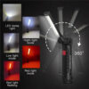 New Portable COB LED Flashlight USB Rechargeable Work Light Magnetic Lanterna Hanging Lamp with Built-in Battery Camping Torch